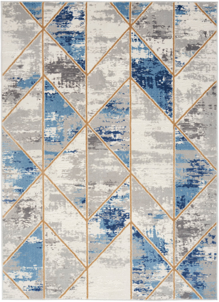 nourison elation etn12 grey multi rug