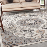 nourison elation etn09 ivory grey rug