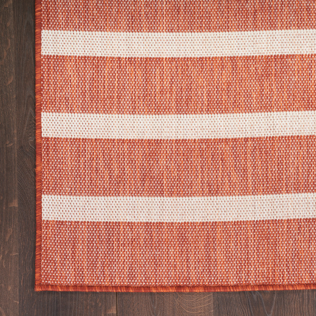 nourison positano pos03 terracotta ivory rug