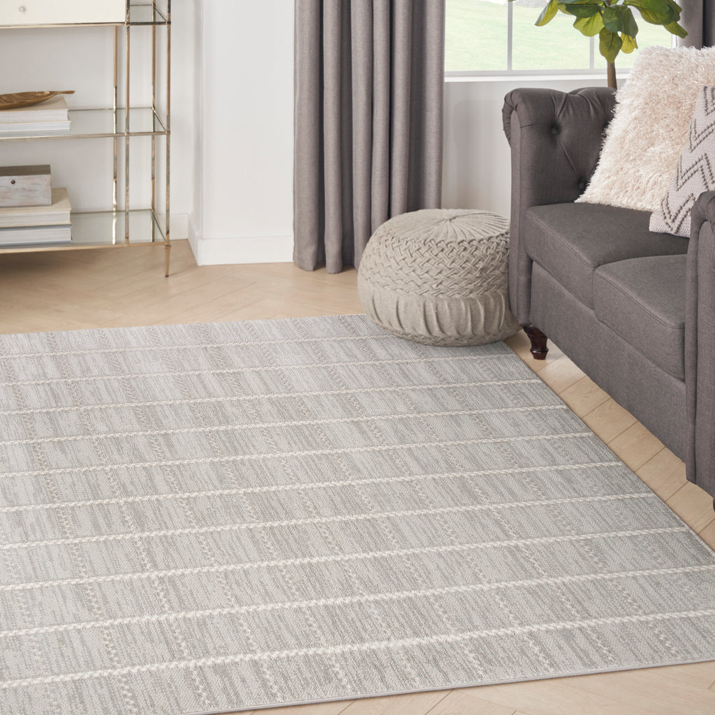 nourison serenity home srh05 light grey rug