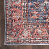 nourison grand washables grw02 navy brick rug