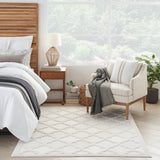 nourison easy care nes01 ivory white rug
