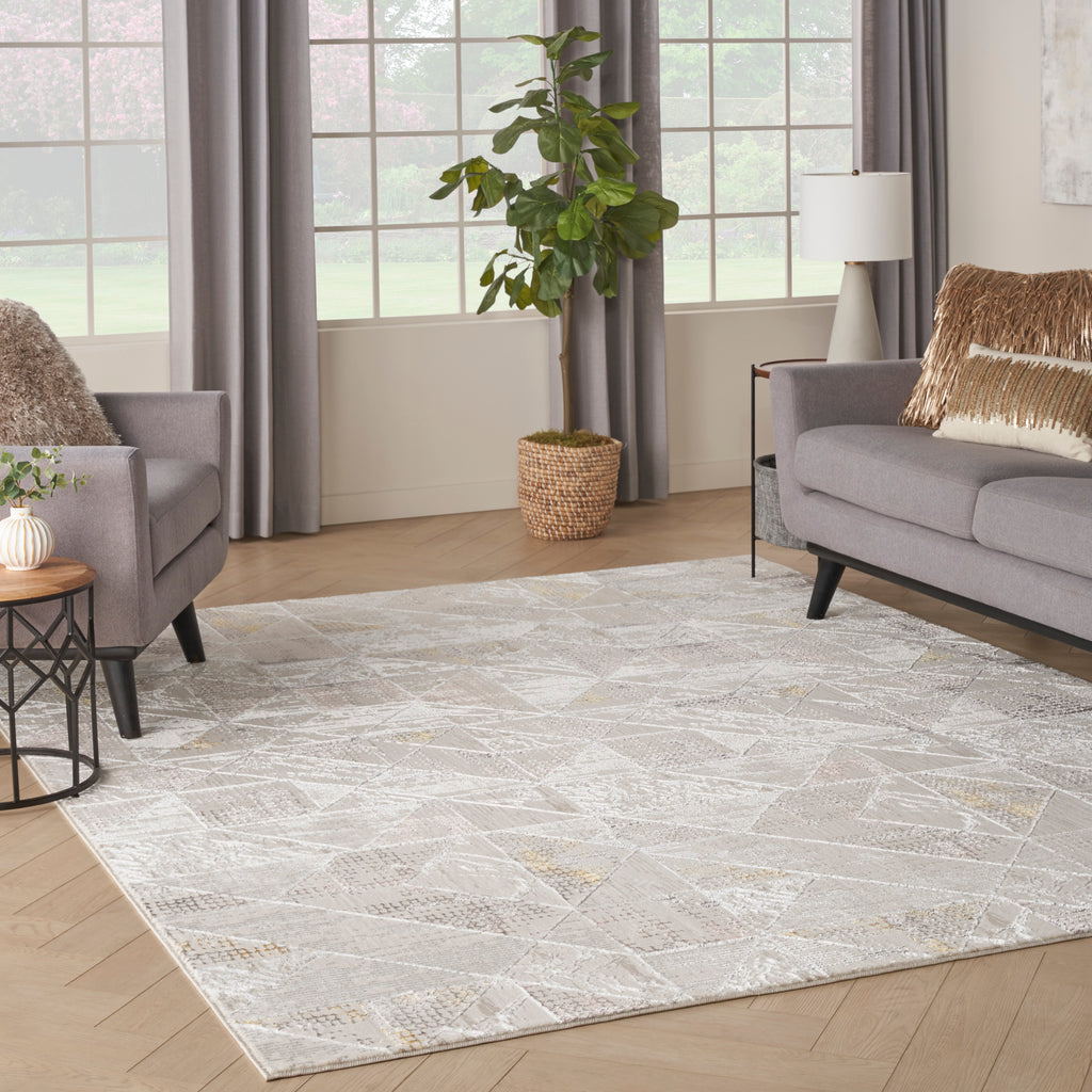 nourison glitz glz04 ivory multi rug