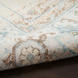 nourison astra machine washable asw13 ivory blue rug