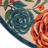 nourison aloha alh32 ivory multicolor rug