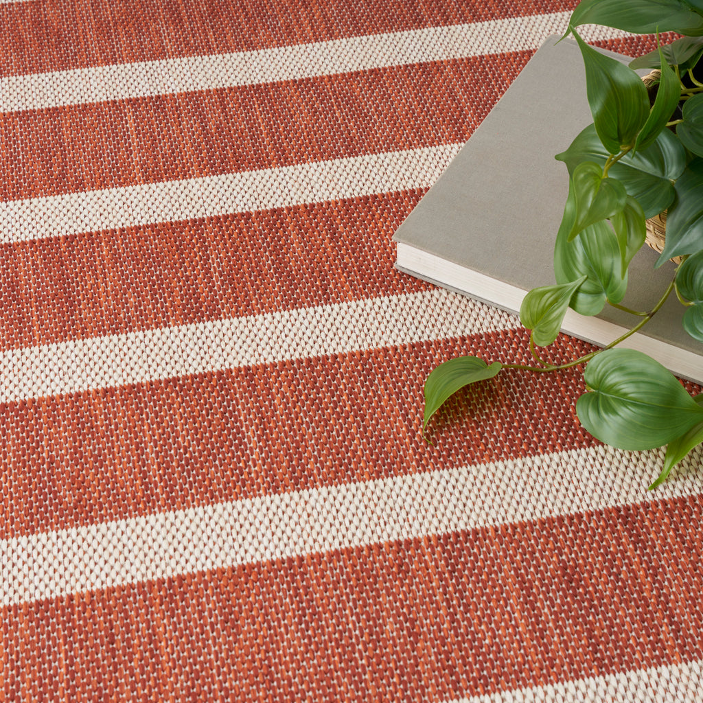 nourison positano pos03 terracotta ivory rug