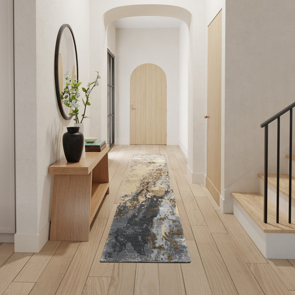 nourison silk shadows sha23 beige blue rug