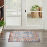 nourison fulton ful08 blue ivory rug