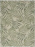 nourison garden oasis goa01 ivory green rug