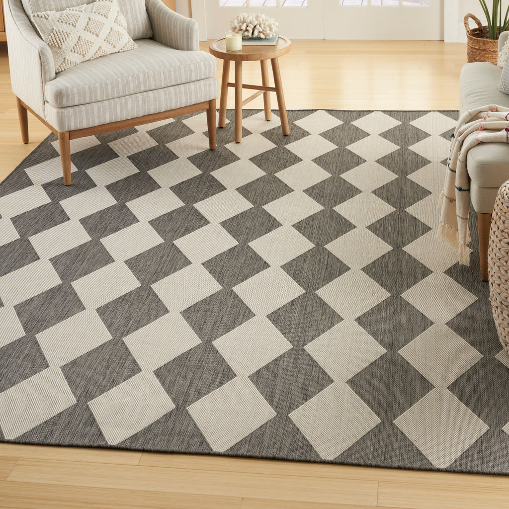 nourison positano pos04 charcoal rug