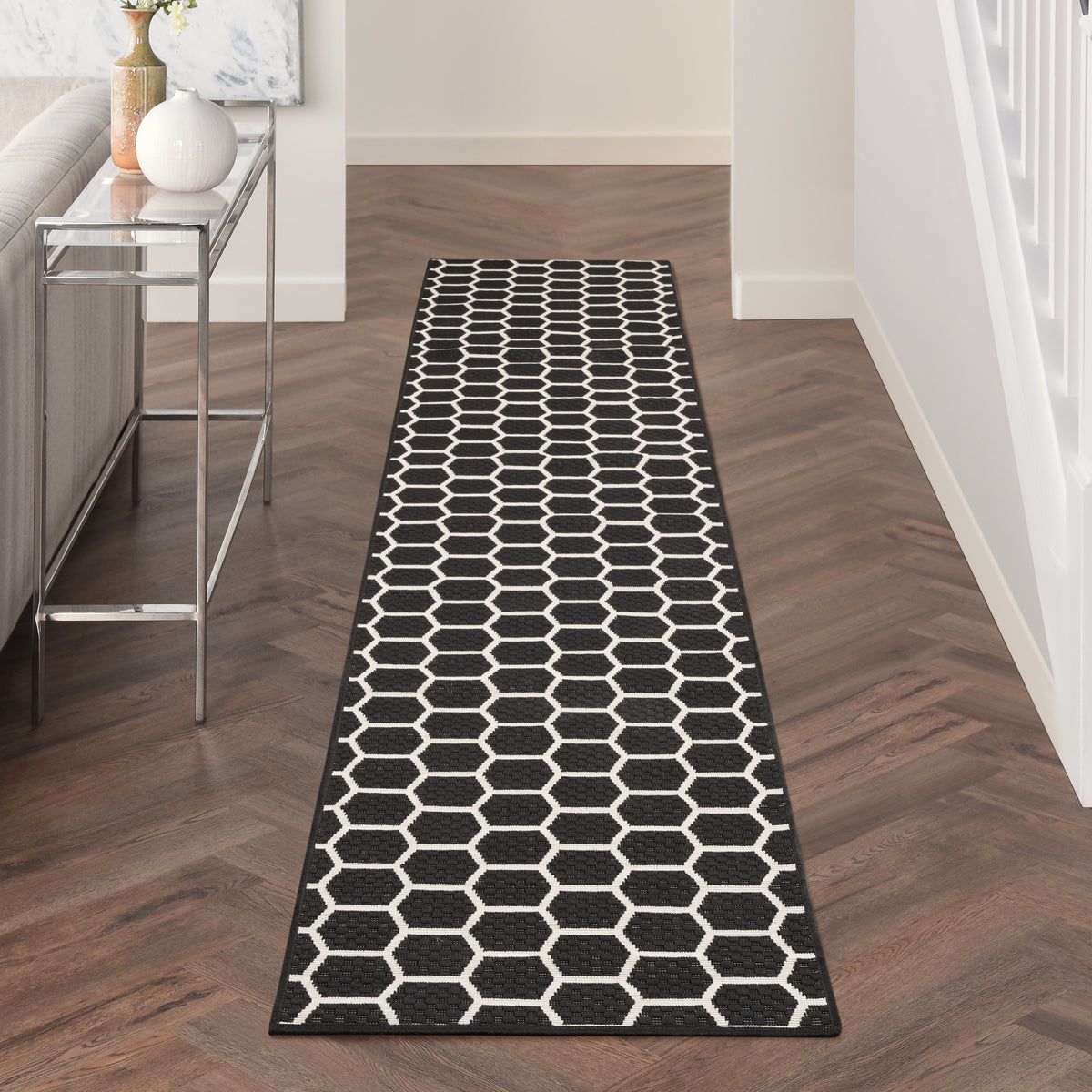nourison twist reversible tws01 black rug