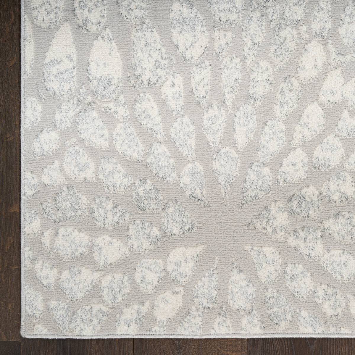 nourison ambiance ami02 grey silver rug