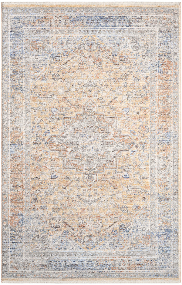 nourison elegant heirlooms elh01 grey gold rug