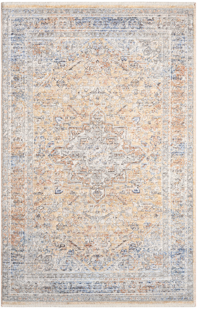 nourison elegant heirlooms elh01 grey gold rug