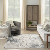 nourison astra machine washable asw14 silver blue rug