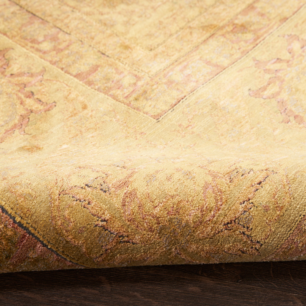 nourison luxurious lrs02 gold rug