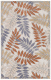 nourison aloha alh18 blue mocha rug