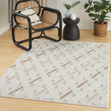 nourison care free caf05 ivory beige rug
