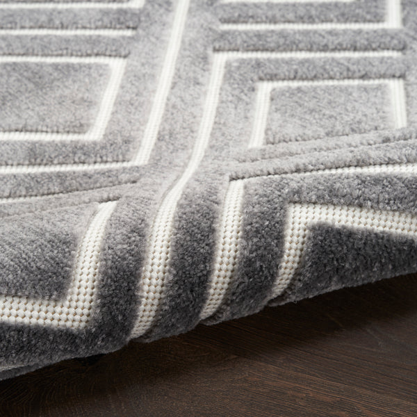 nourison care free caf03 grey rug