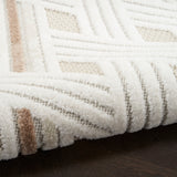 nourison care free caf05 ivory beige rug