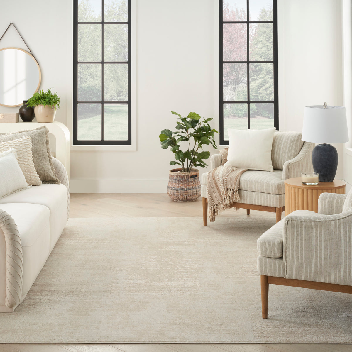 nourison serenity home srh06 ivory rug
