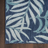 nourison garden oasis goa01 navy rug