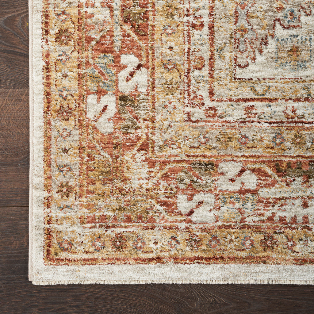 nourison sahar shr01 rust rug