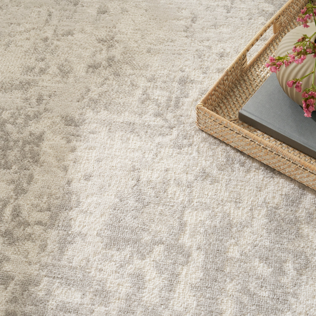 nourison quarry qua01 cream grey rug
