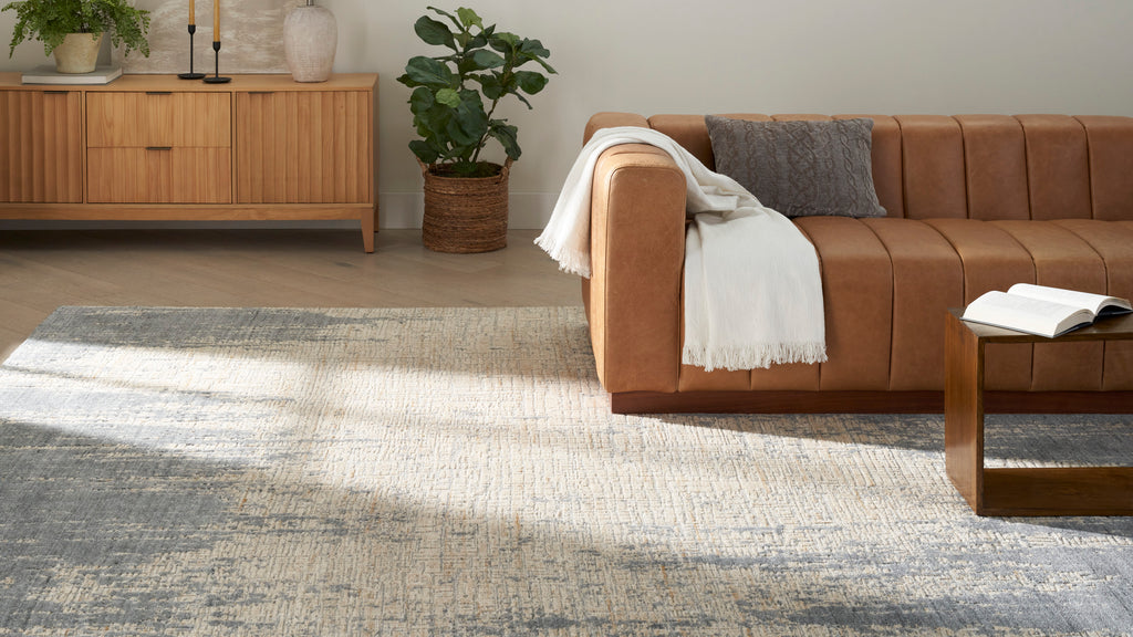 nourison harmony hay03 slate beige rug