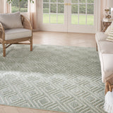 nourison care free caf03 green rug