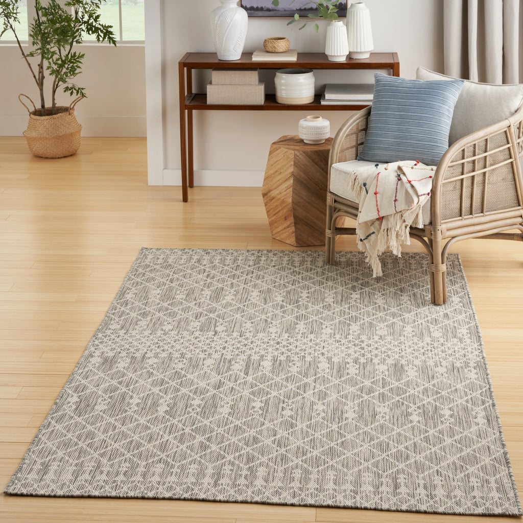 nourison positano pos02 light grey rug