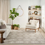 nourison aloha alh34 ivory grey rug