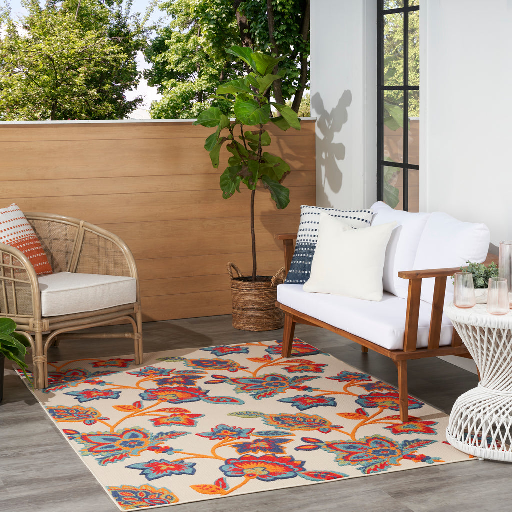 nourison aloha alh31 multicolor rug
