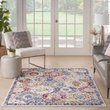 nourison grafix grf31 blue multicolor rug