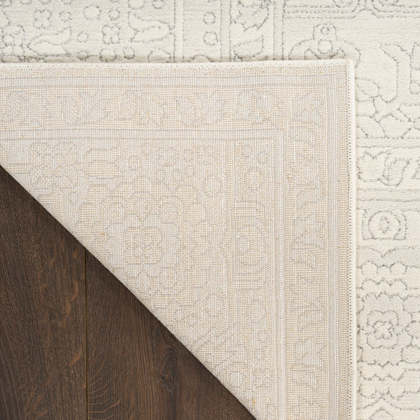nourison grace gce02 ivory light grey rug