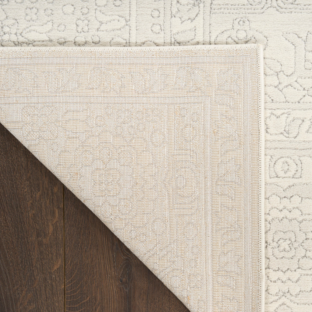 nourison grace gce02 ivory light grey rug