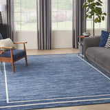 nourison nourison essentials nre02 navy ivory rug