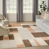 nourison astra machine washable asw09 beige multicolor rug