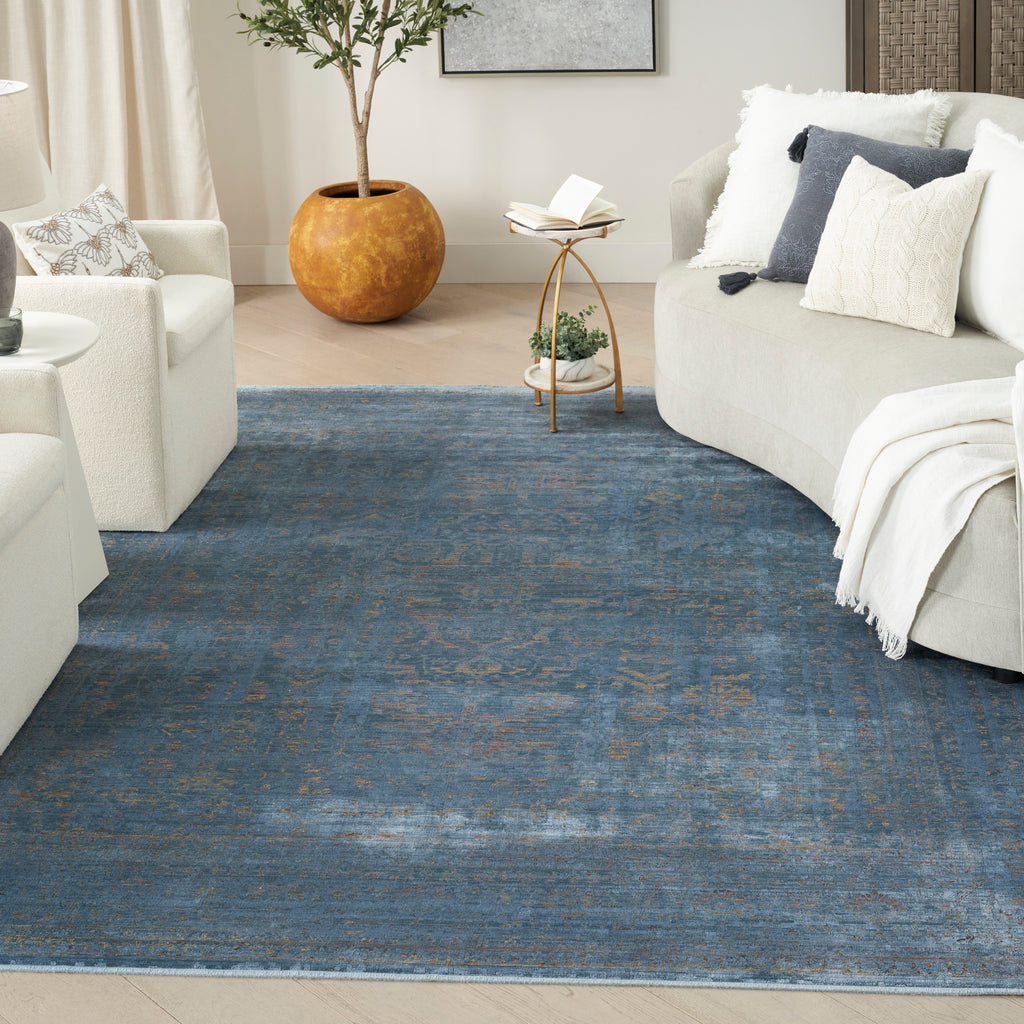 nourison luxurious lrs01 blue rug