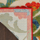 nourison aloha alh17 red multicolor rug