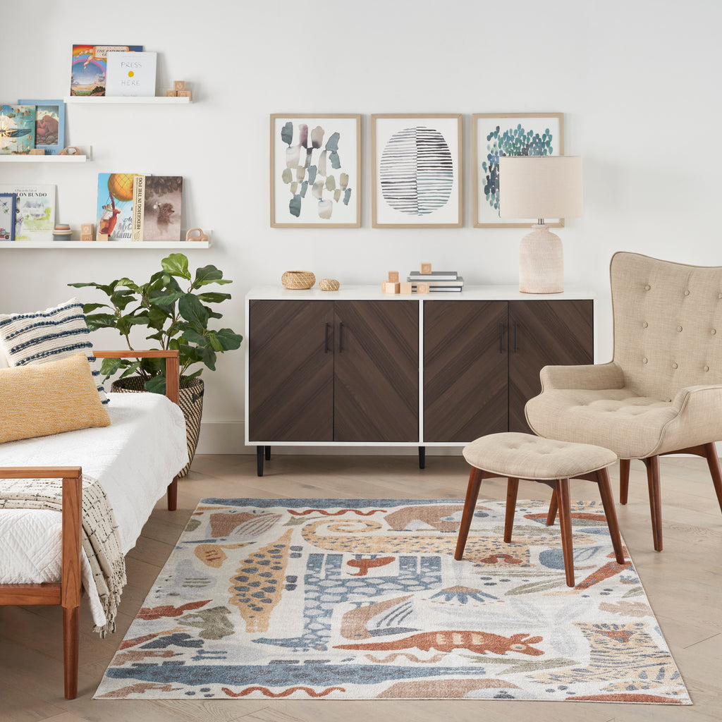 nourison astra machine washable asw01 ivory rug