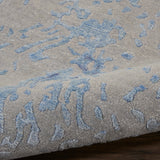 nourison silk shadows sha18 grey blue rug