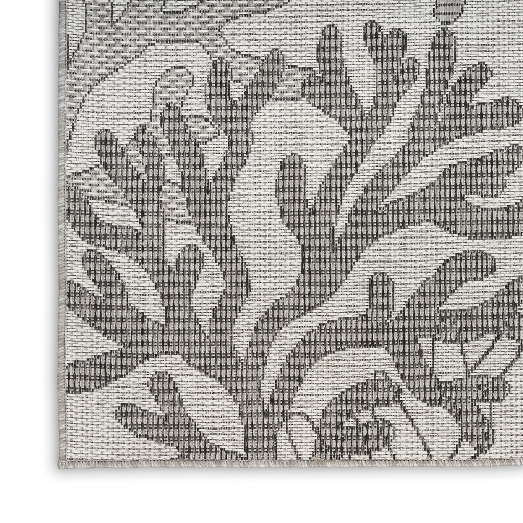nourison garden oasis goa05 grey rug
