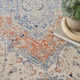 nourison nourison essentials persian nre07 beige blue rug