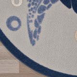 nourison aloha alh27 navy blue rug