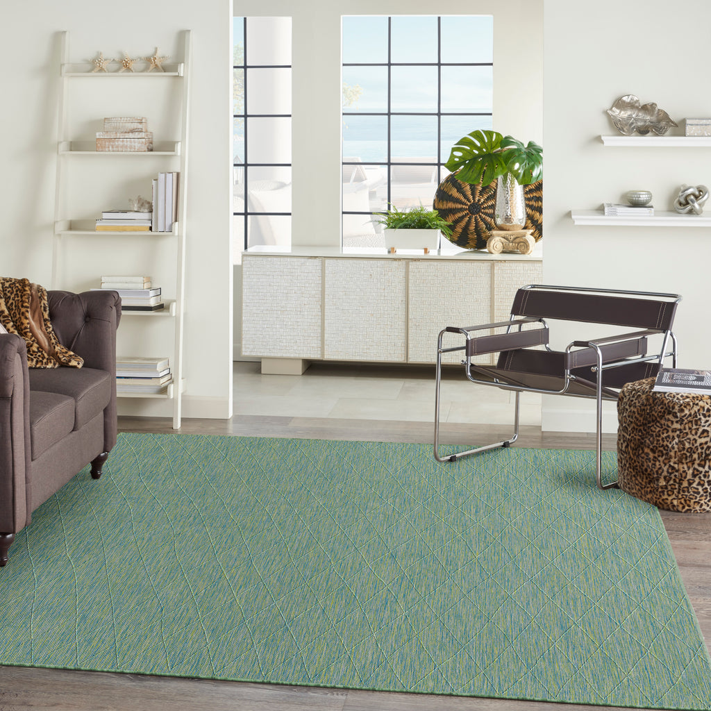 nourison washable solutions wsl01 blue green rug