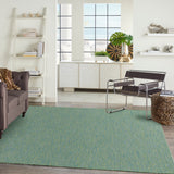nourison washable solutions wsl01 blue green rug