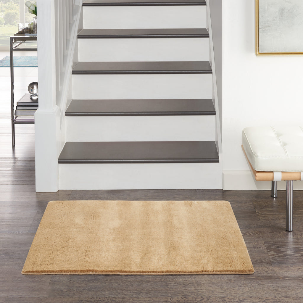 nourison plush cloud plc01 camel rug