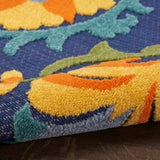 nourison aloha alh17 navy multicolor rug