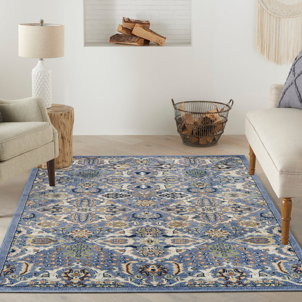 nourison allur alr03 light blue rug